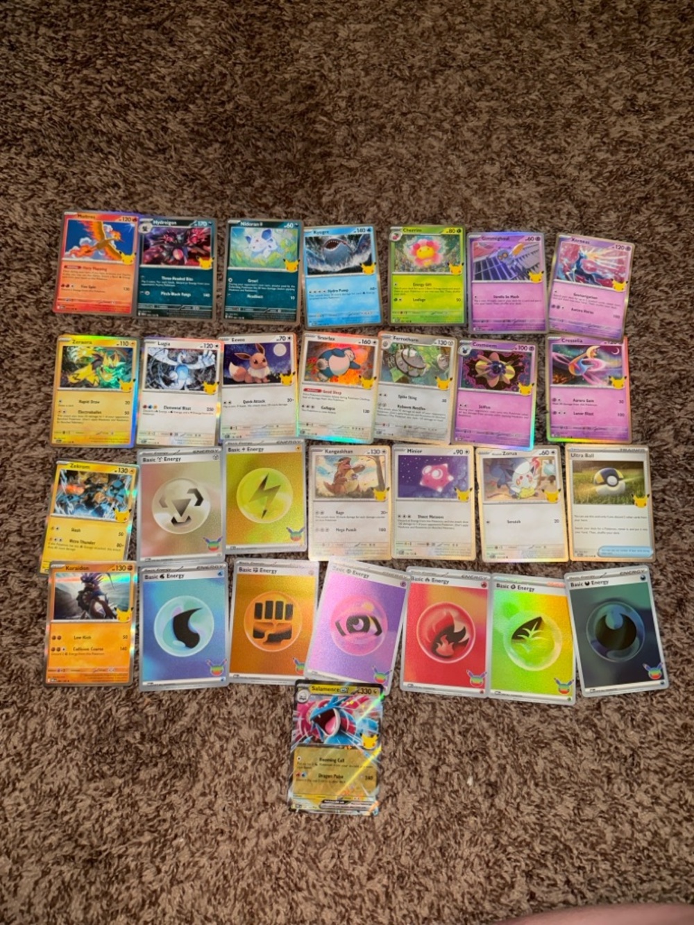 Pokemon 30th Celebration Bulk Card Lot of 29